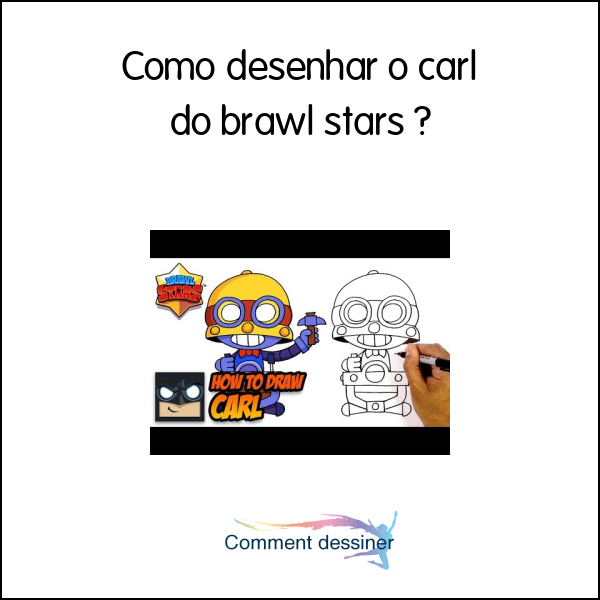 Como desenhar o carl do brawl stars